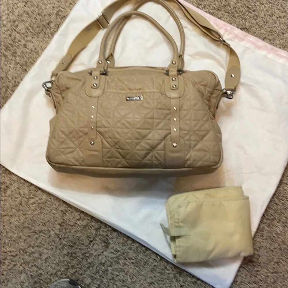 ❤️STORKSAK ELIZABETH QUILTED DIAPER BAG‎